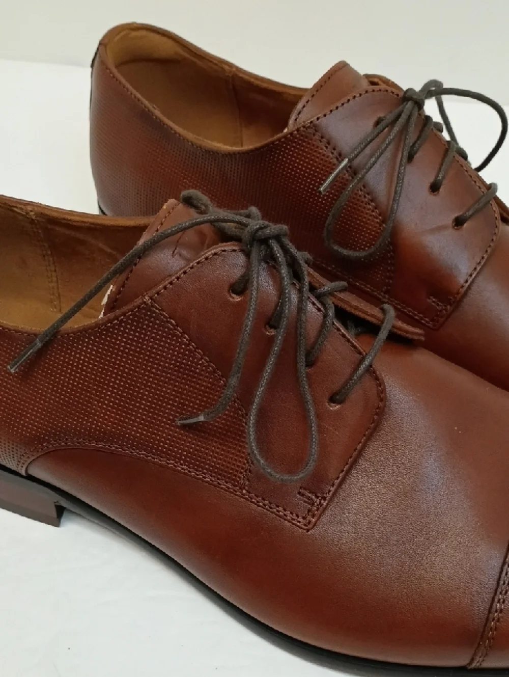 Florsheim Brown Leather Cap Toe Oxford Dress Shoes Size 13